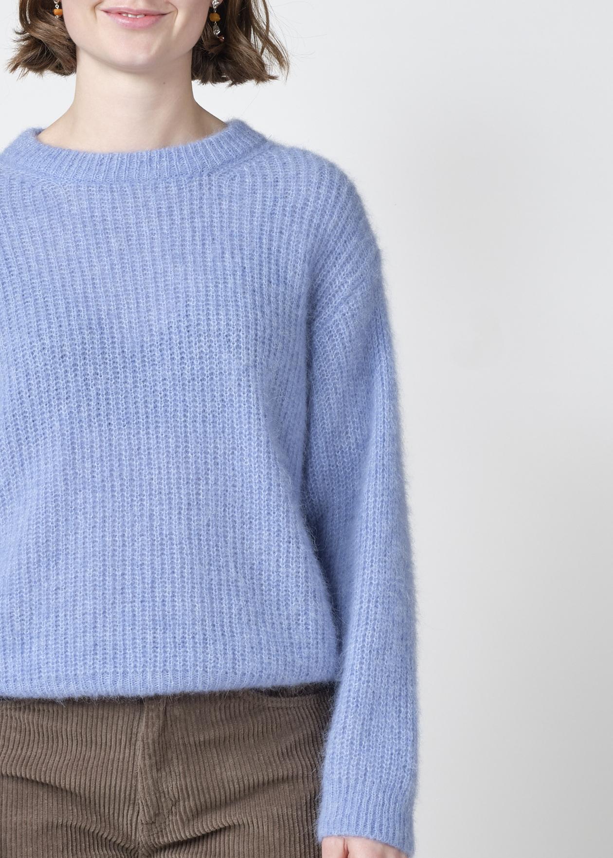 Klitmøller Willow Knit Light Blue Damen Alpaka Strickpullover hellblau
